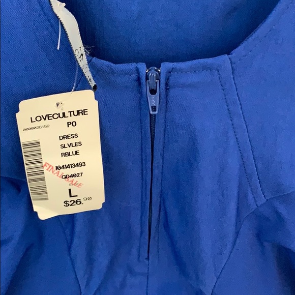 LoveCulture Bright Blue Cocktail Dress - Picture 3 of 4